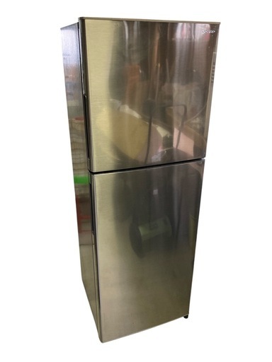 訳有り特価品　冷蔵庫 シルバー 225L 2ドア 右開きタイプ　SJ-D23D-S 2020年