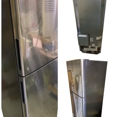 訳有り特価品　冷蔵庫 シルバー 225L 2ドア 右開きタイプ　SJ-D23D-S 2020年の画像