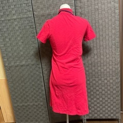 美品 コムサ 赤 ポロシャツ ワンピースの画像