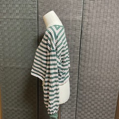 美品 グリーン ボーダー  ダンス衣装の画像