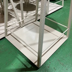 【本革/スツール】オイルレザー　茶色　ブラウン　白　ホワイト　オシャレ　おしゃれ　お洒落　家具　インテリア　イス　椅子　チェア　店舗用品　什器　雑貨　アンティーク　カフェ　飲食店【7脚あり/1脚の価格】の画像