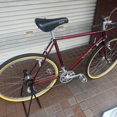 ★稀少品★片倉シルク　昭和レトロ　サイクリング　クロモリフレーム　2×5speed　ダブルレバーの画像