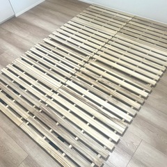 ダブルサイズ すのこ ベッドの画像