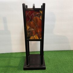 ステンドグラス スタンドライト 骨董 レトロ アンティーク ヴィンテージの画像
