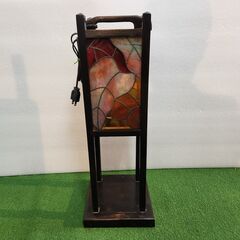ステンドグラス スタンドライト 骨董 レトロ アンティーク ヴィンテージの画像
