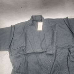新品 メンズ 甚平 グレーストライプ 上下セット ルームウェア 部屋着 セットの画像