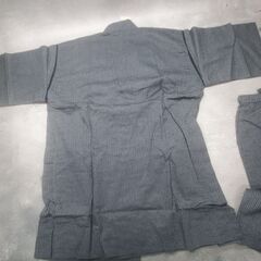 新品 メンズ 甚平 グレーストライプ 上下セット ルームウェア 部屋着 セットの画像