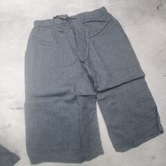 新品 メンズ 甚平 グレーストライプ 上下セット ルームウェア 部屋着 セットの画像