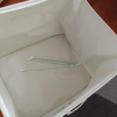 布製収納バスケット(訳あり)の画像