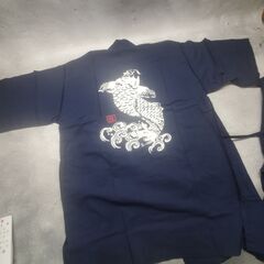 新品 メンズ 甚平 おしゃれ 濃紺 上下セット ルームウェア 部屋着 セットの画像