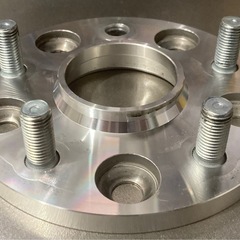 シンセイ　ワイトレ　厚10mm PCD114.3 5H 1枚のみ　ジャンク品の画像