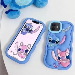 iPhone15用 スティッチ＆エンジェル スマホケース の画像