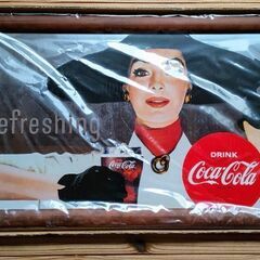 激レア!!Coca-Cola・壁掛パブミラー・オードリーヘップバーン・ヴィンテージ希少品の画像