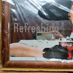 激レア!!Coca-Cola・壁掛パブミラー・オードリーヘップバーン・ヴィンテージ希少品の画像