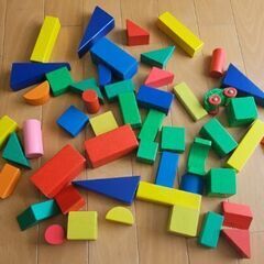 積み木　50 pic カラフル　木　木製の画像