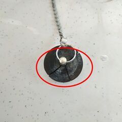 △ 簡易流し台 ガーデンシンク 流し台 ゴム栓の割れプラスチック部分割れあり 現状渡しの画像