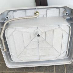 △ 簡易流し台 ガーデンシンク 流し台 ゴム栓の割れプラスチック部分割れあり 現状渡しの画像