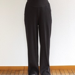 andme 【マタニティ】セルフカットリブワイドパンツ　2枚セットの画像