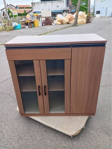 リユースのサカイ東金店 入江木工 レンジボード ※引き出しレール不具合