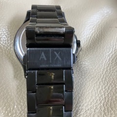 超美品　黒文字盤に金色Armani Exchange クロノグラフ 腕時計の画像