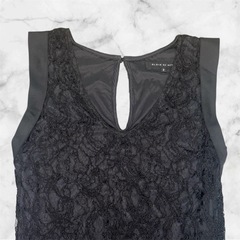 【美品】ブラックバイマウジー❤ノースリーブミニワンピース　黒レース　サイズ2の画像