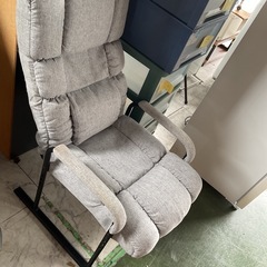 1人掛け椅子　グレー　シミあり 中古の画像