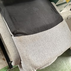 1人掛け椅子　グレー　シミあり 中古の画像
