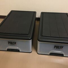 JM20084S)★大特価★1段収納ケース/衣類収納 2個セット 幅：約39cm 高さ：約31cm 奥行：約62cm 中古品【取りに来られる方限定】の画像