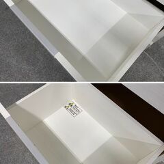 ニトリ/NITORI キッチンボード ダリア 幅100 ベアリングレール レンジボード カップボード  ホワイト 食器棚 中古家具 店頭引取歓迎 R9805の画像