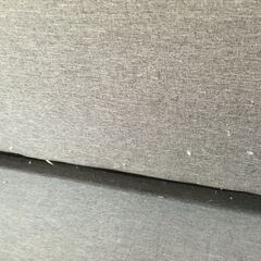 ソファーベッド　3人掛け　グレー　使用感あり　分けて使うこともできます。の画像