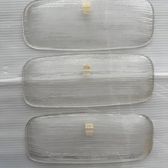 【未使用】　SASAKI CRYSTAL JAPAN ガラス皿 3枚セット♪の画像
