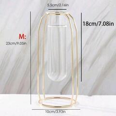 【新品・未使用】　　金属フレーム付き
ゴールデンベース
花瓶の画像