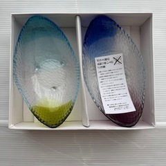 【未使用】　有明工房 ガラス器 2枚セット♪の画像