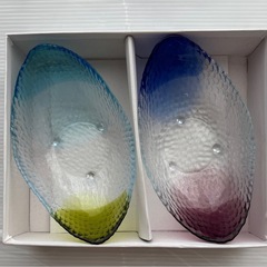 【未使用】　有明工房 ガラス器 2枚セット♪の画像