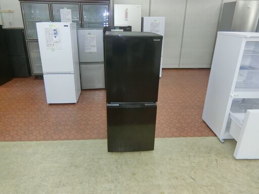 2023年製】SHARP ノンフロン冷凍冷蔵庫 SJ-15E2-B 冷蔵庫 SHARP中古