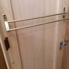 ★リユースのサカイ水戸店★  ワードローブ ナチュラルベージュ H180.5×D56×W81 クリーニング済み MT4930の画像