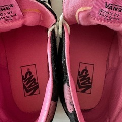 VANSハイカットスニーカー25cmカバ柄の画像