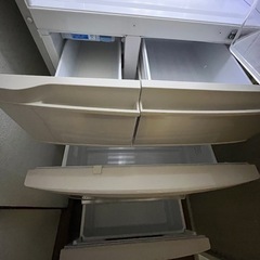 パナソニック 5ドア 冷蔵庫 406L エコナビ 微凍結パーシャル搭載 右開き シャンパン NR-E416V-Nの画像