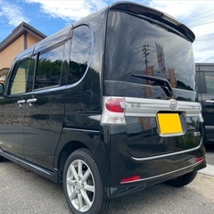 月々9千円〜分割可❗️車検付き！【名義変更代込み】広い車内！大人気‼️ダイハツ タントカスタム☆HDDナビ付き☆走行中DVD見れます♪ETC付き☆純正アルミ☆電動スライドドア☆ドライブレコーダー☆そのまま乗って帰れます！の画像