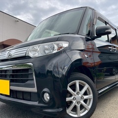 月々9千円〜分割可❗️車検付き！【名義変更代込み】広い車内！大人気‼️ダイハツ タントカスタム☆HDDナビ付き☆走行中DVD見れます♪ETC付き☆純正アルミ☆電動スライドドア☆ドライブレコーダー☆そのまま乗って帰れます！の画像