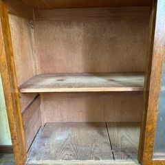 【GO-1072】食器棚 水屋 収納棚 キャビネット 昭和レトロ 古道具の画像