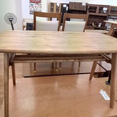 ★リユースのサカイつくば店★TK5903 B-COMPANY取扱 関家具  アマン 120　ダイニングテーブル ナチュラル  H66×D69×W118 新品参考価格59,400円 クリーニング済みの画像