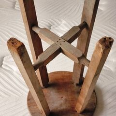 アンティークスツール　φ26cm　H47cmの画像