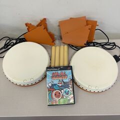 72 PlayStation2 太鼓の達人 タタコンでドドンがドン タタコン同梱セット わくわくアニメ祭り ソフト付 プレステ2 namco の画像