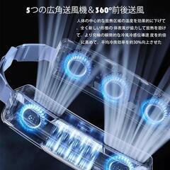 新品！腰掛け扇風機　ベルトファンの画像