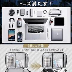 Vulmoon ビジネスリュック 拡張機能 17インチの画像