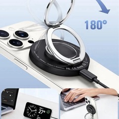 【未使用】RORRY 3in1ワイヤレス充電器 Apple iphone 黒 コンパクトの画像