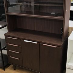 ★リユースのサカイ春日部店★KJ10898  キッチン収納棚 ブラウン H142×W105×D40 クリーニング済みの画像