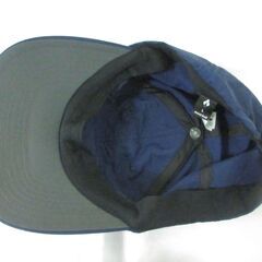 ( M-663 )mont-bell モンベル キャップ 帽子 ナイロン ブルー 青 Lサイズ 中古の画像