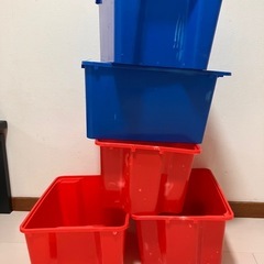 IKEA収納ケース5個セットあげます